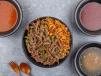 Koshary dish with liver, medium