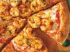 Medium shrimp pizza