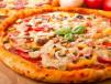 Large seafood pizza
