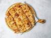Basbousa pie with cream and large kunafa