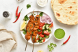 Chicken Kadai Single + Chicken Kabab (2 Pcs ) + Roti + Raita Salad