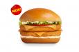 Crunchy Chicken Burger Deluxe Double Classic Mayo
