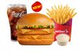 Crunchy Chicken Burger Deluxe Double Spicy Sriracha Meal
