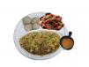 Chicken Noodles With Chicken Momo And Chicken Chilli