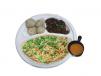 Veg Fried Rice With Veg Momo And Veg Manchurian