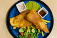 Crispy Battered Fish and chips