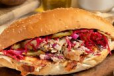 Chicken Shawarma Palestinian Kaak Bread Sandwich
