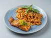 Salmon Linguini Creamy Pink Sauce