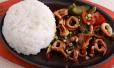 Sizzling Pusit