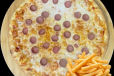 Sausage Pizza and Fries