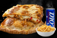 Cheese and Zaater Pizza and Fries