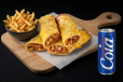 Chicken Cheese Roll with Fries and Soft Drink