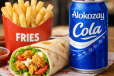 Twister Sandwich with French Fries and Soft Drink