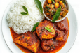 barik rice fish curry combo