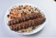 Afghani Pulao With Mutton Shami Kebab