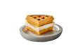 Belgian waffle Ice-Cream sandwich