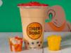 Mango Strawberry Milk Tea