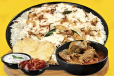 GHEE RICE BEEF CURRY COMBO