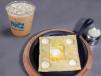 Cheese And Egg Crepe With Freez iced Coffee