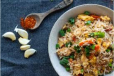 Chilly Garlic Chicken Fried Rice