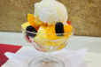 Fresh Fruit Salad with Ice Cream