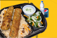 1 No- Chicken Kabab with Afghani Pulao