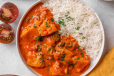 White Rice With Fish Masala Combo
