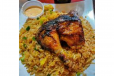 Half Grilled Chicken With Rice