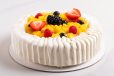 Eggless Vanilla Custard Fruit Cake Serves 2 To 3 Persons)