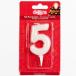 Candle Number 5 (1 pc)