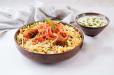 Soya Tikka Biryani with raita