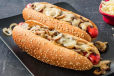 Mushroom Mozzarella Cheese Mix Roll