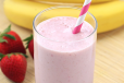 Banana And Strawberry Mix Milkshake