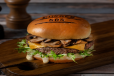 Mushroom Cheese Beef Burger