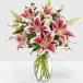 Stargazer Lily Centerpiece Arrangement