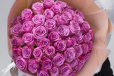 50 Premium Purple Roses Bouquet