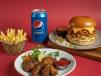 6 Pcs Wings And Burger Combo