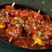 Paneer Satay In Schezwan Sauce