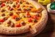 Double Cheddar Chicken Burger Pizza