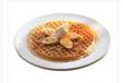 Caramel Banana Walnut Waffle