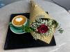 Coffee With One Rose Bouquet