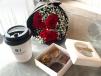 3 Rose Bouquet With Coffee And Chocolate