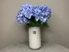 Hydrangea White Cylinder Vase