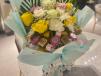 Special Wrapping Chocolate With Flowers Bouquet