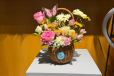 Charming flower basket