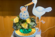 Baby boy flamingo chocolate tray
