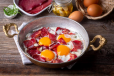 Pastrami Eggs Platter