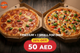 1 Medium + 1 Small Pizza Deal