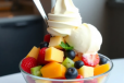 Fruit Salad + Ice Cream