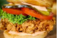 Spicy crunchy burger